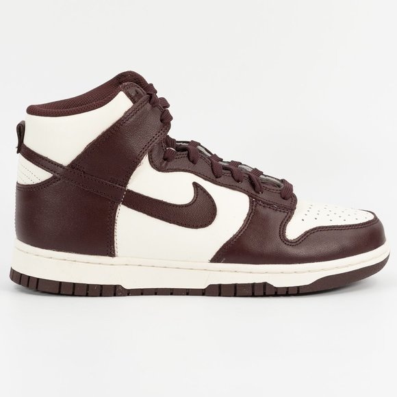 Nike Women's Dunk High 'Burgundy Crush' DD1869-601 Leather Sneakers size 8 - Picture 2 of 9